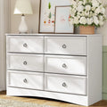 Gray 6 Drawer Wood Dresser B303901