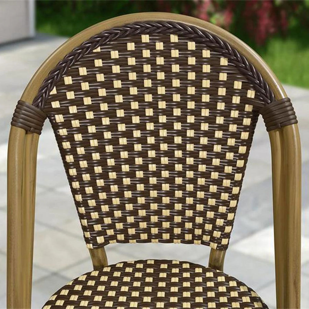 Set of 2 Wicker Dining Chairs T9459