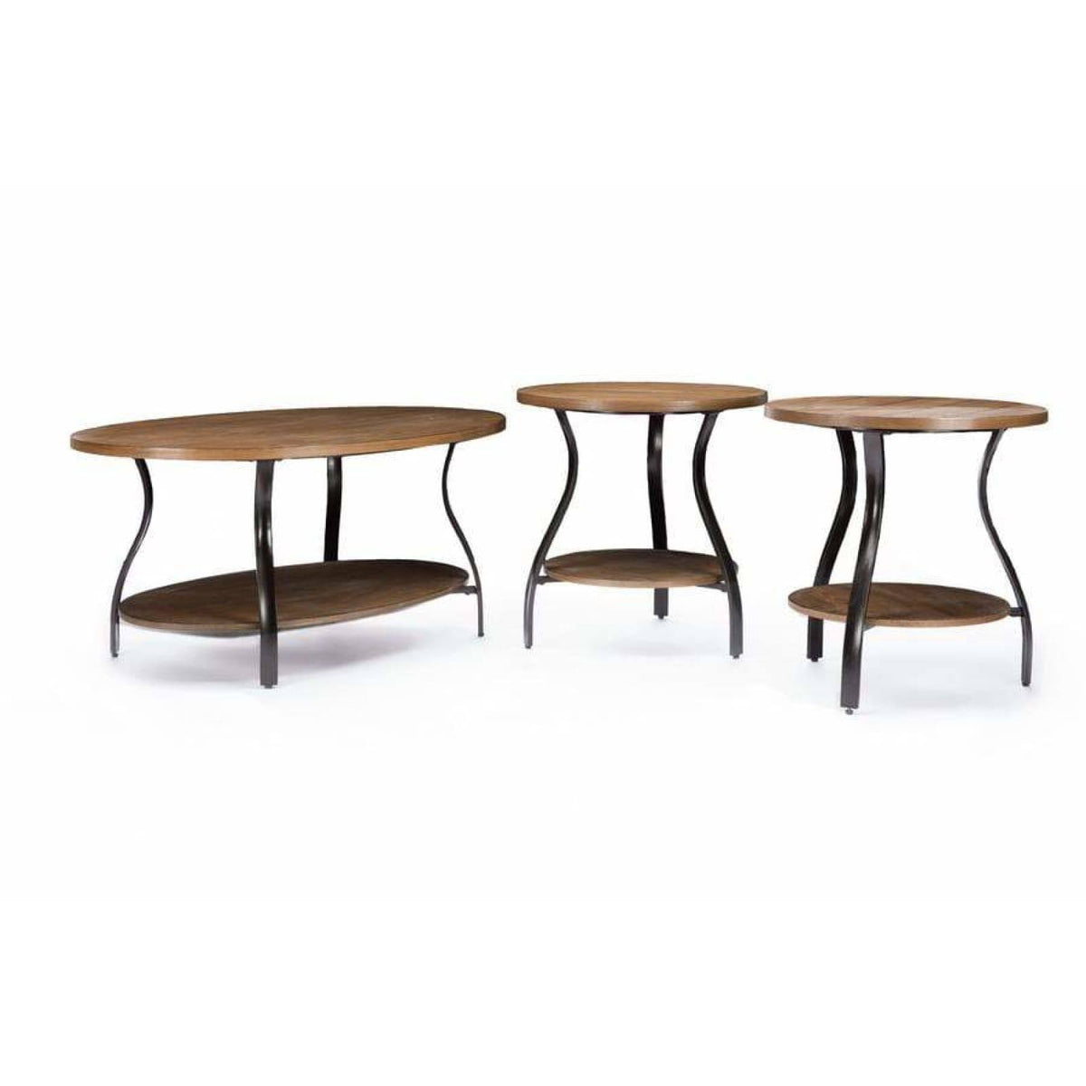 3-Piece Wood and Metal Table Set N377972