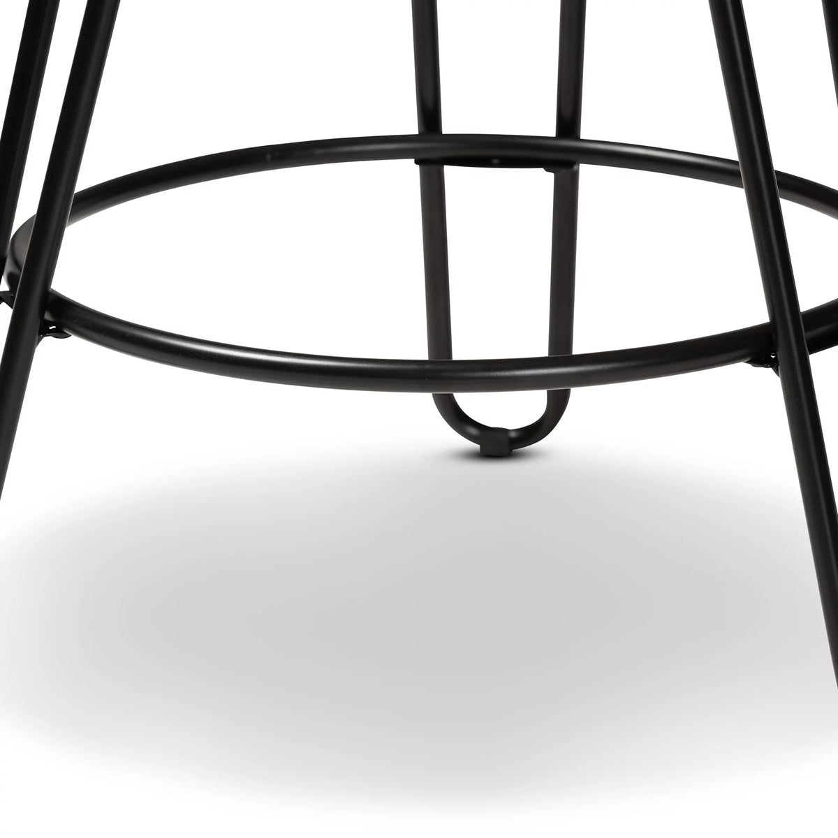 Walnut Finished Wood and Black Metal 3-Piece Adjustable Bar Set A95766