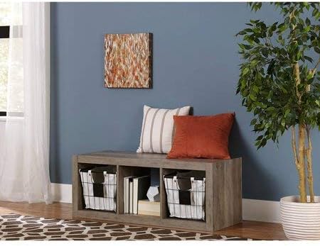 White 4-Cube Bookshelf Storage Cabinet O562