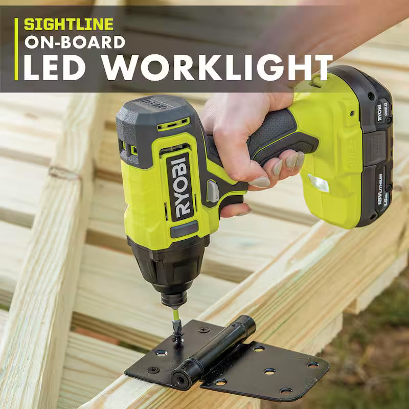 18V Cordless 1/4 in. Impact Drill/Driver Kit with 2 Batteries and Charger G719062