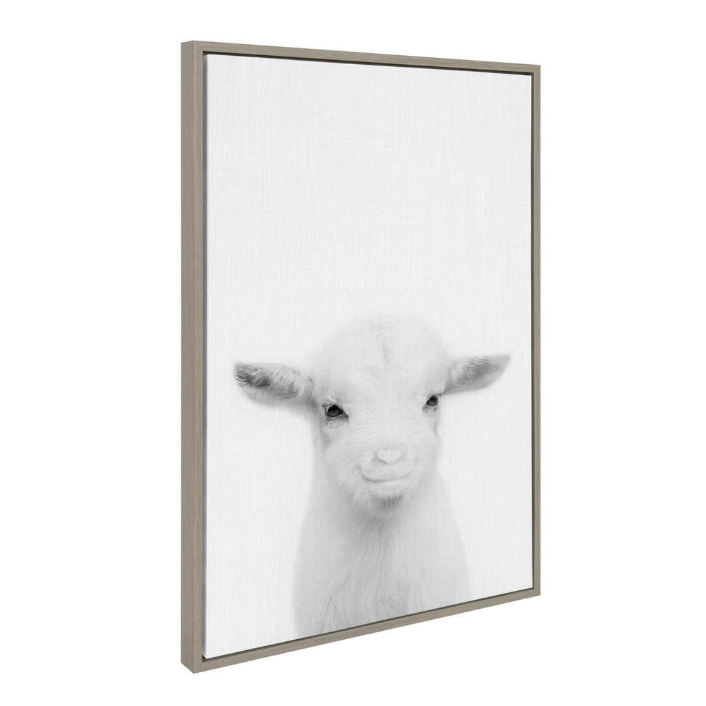 Gray Framed Canvas S865