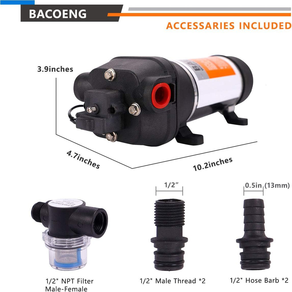 Self Priming Water Pressure Pump 45Psi 4.5GPM M6951