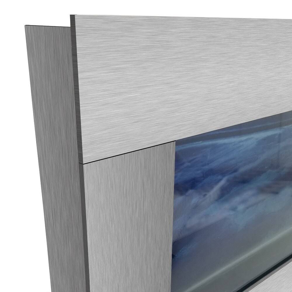 Wall Mounted Aquarium Brushed Black J17548