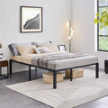 Twin Size Black Metal Platform Bed Frame H426419