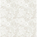 Taupe Floral Wallpaper C363