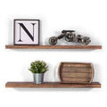 2 Piece Poplar Solid Wood Floating Shelf L92671