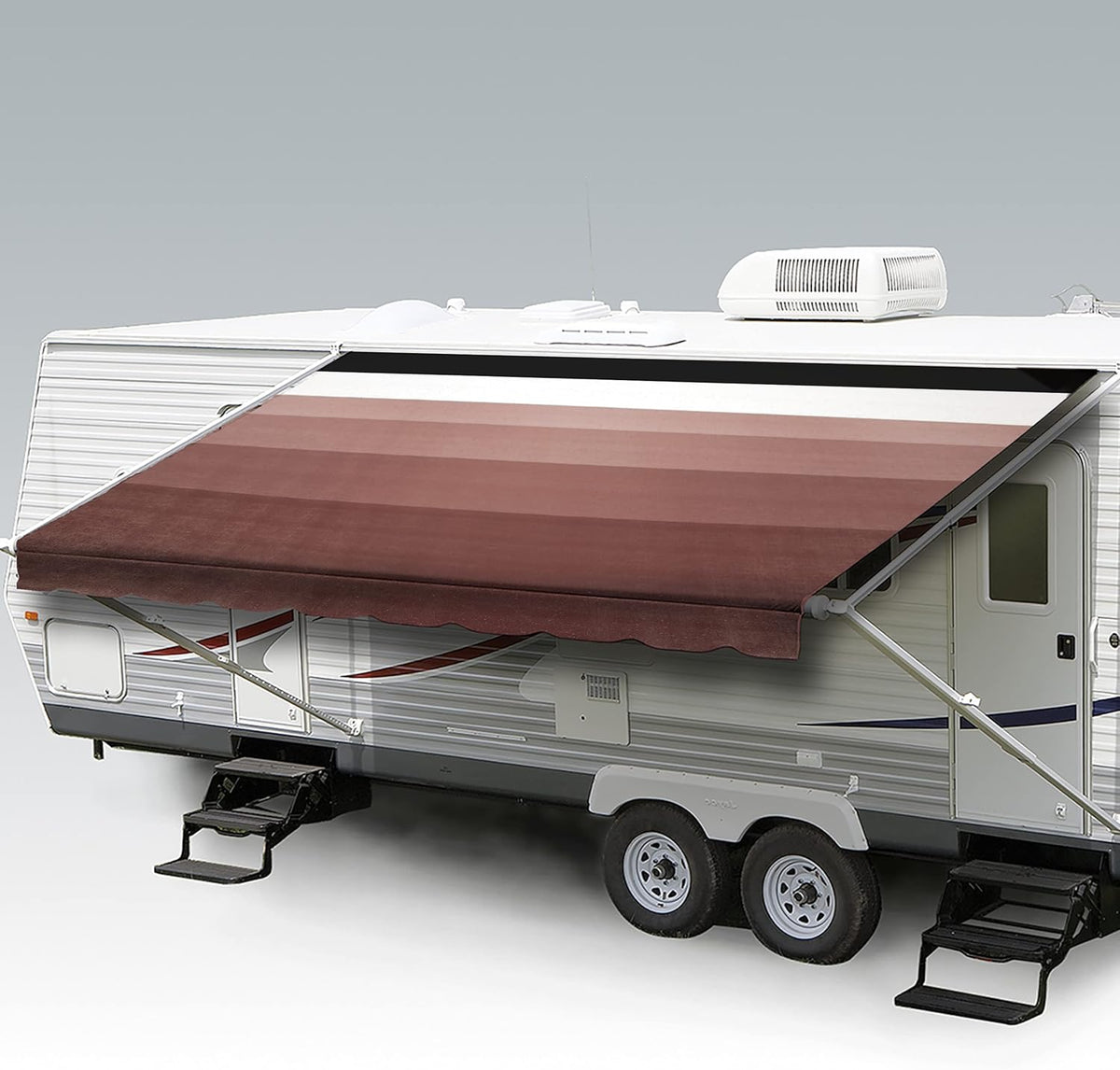 Heavy Duty Weatherproof Vinyl RV Awning Fabric Replacement L244717