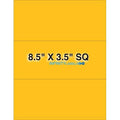 Fluorescent Orange Paper 8.5 x 3.5 Laser Sheets G145037