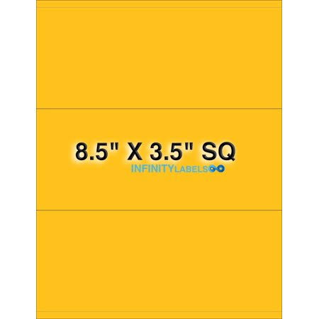 Fluorescent Orange Paper 8.5 x 3.5 Laser Sheets G145037