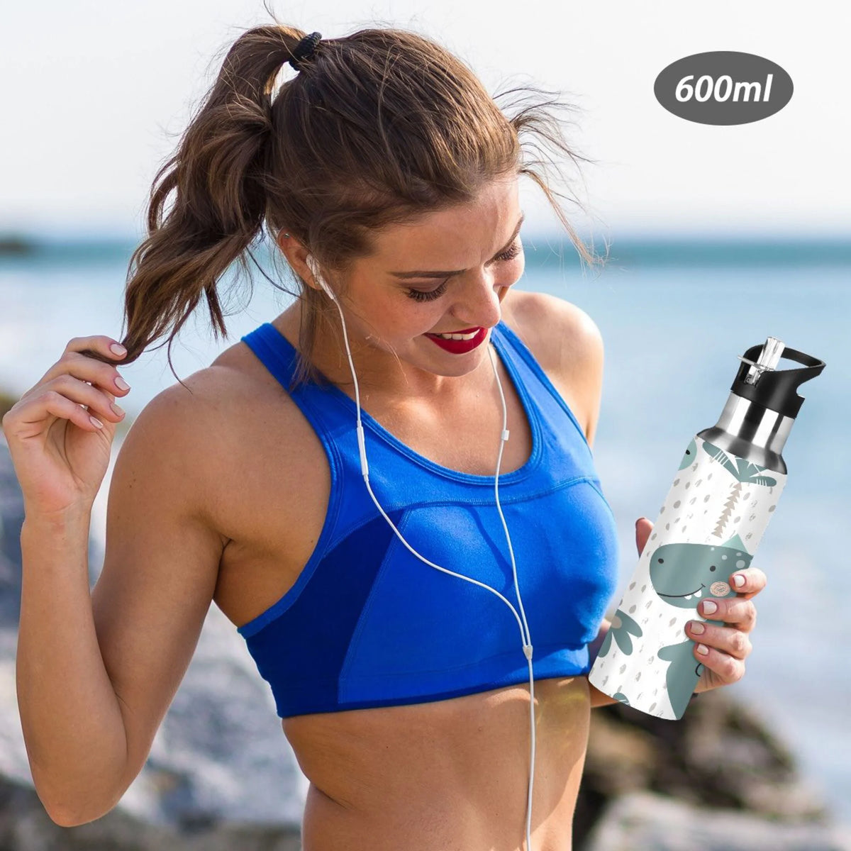 Stainless Steel Insulated Water Bottle with Straw Lid T507