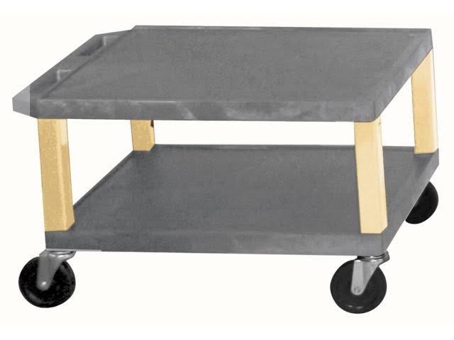 Gray 2 Shelf AV Cart Y716