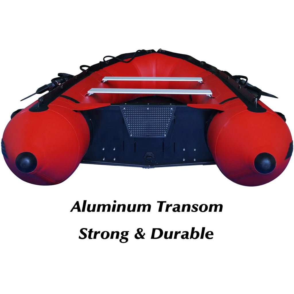 Inflatable Boat 4 Person Aluminum Floor Heavy Duty Saltwater Fishing Boat Z428