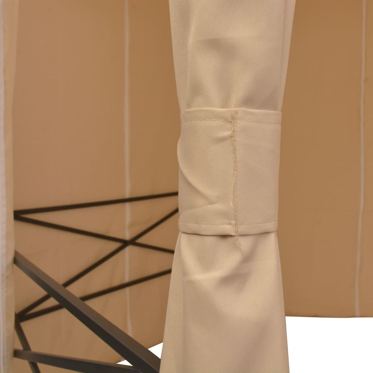 Garden Marquee Pavilion Tent with Curtains 11' 9"x8' 8" R657