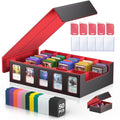 5-Row Trading Card Storage Box with Magnetic Lid W915