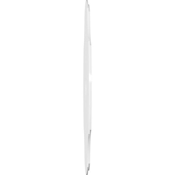 34 inchod x 6 inchid x 11 3/4 inchc x 1 inchp PVC Contemporary Ceiling Medallion, Two Piece V9564