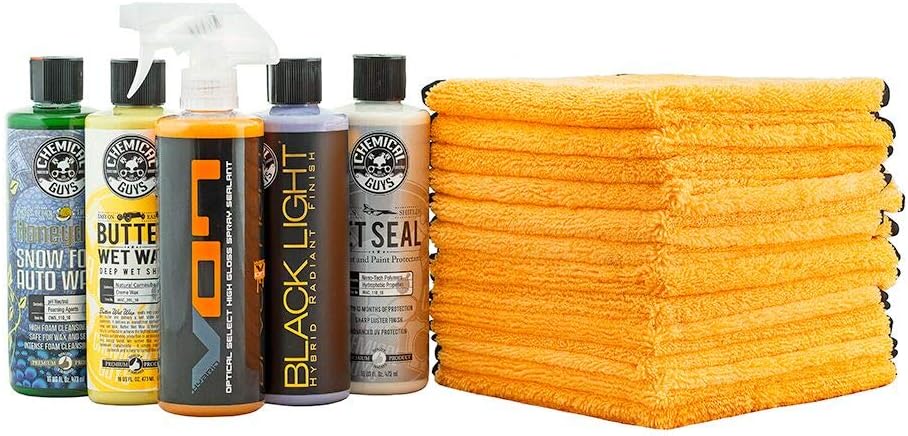 14 Items Car Cleaning Kit with 16 oz Chemicals O2245