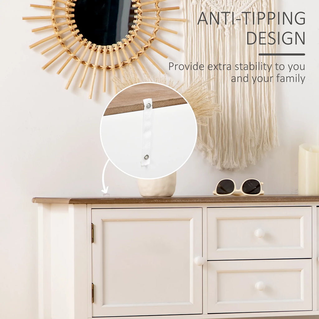 White Console Table with 2 Drawers M530