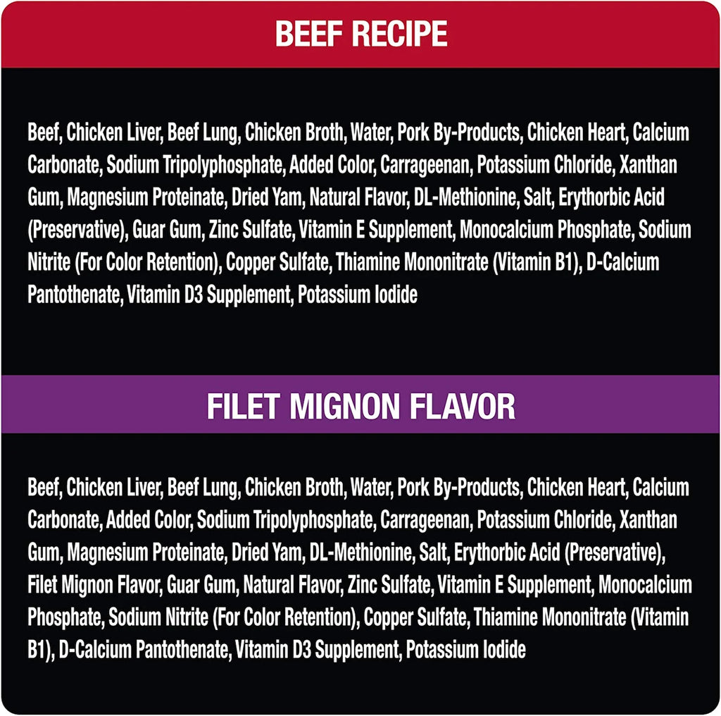 24 Pack 3.5 oz Soft Wet Dog Food Variety Pack Q9992