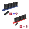 11-Piece 3/8 inch Deep Impact Socket Set MM and SAE O384