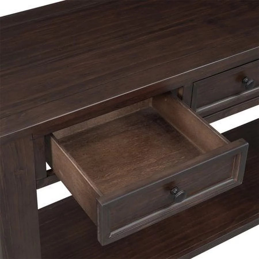 63 Inch Solid Wood Console Table with 4 Storage Drawers M517
