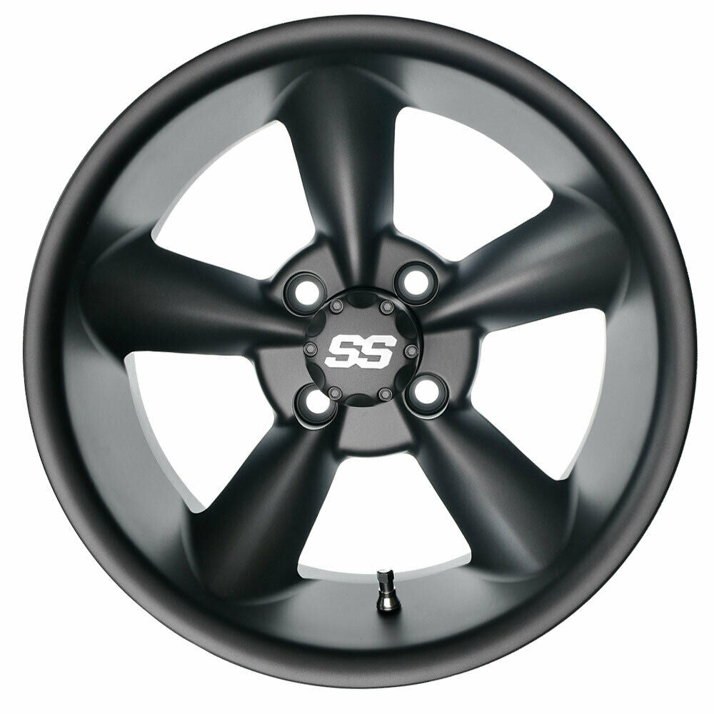 14 inch Matte Gray Golf Cart Wheel 4-4 Bolt O55581