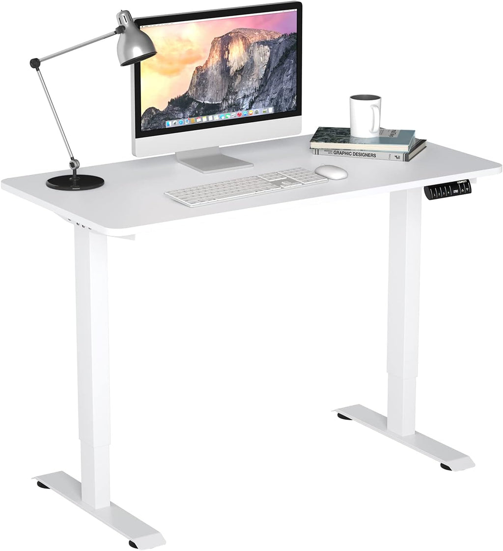 Electric Standing Desk with LED Memory Controller (Coffee) H5592