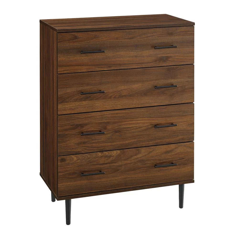 30" 4-Drawer Dark Walnut Bedroom Chest M508