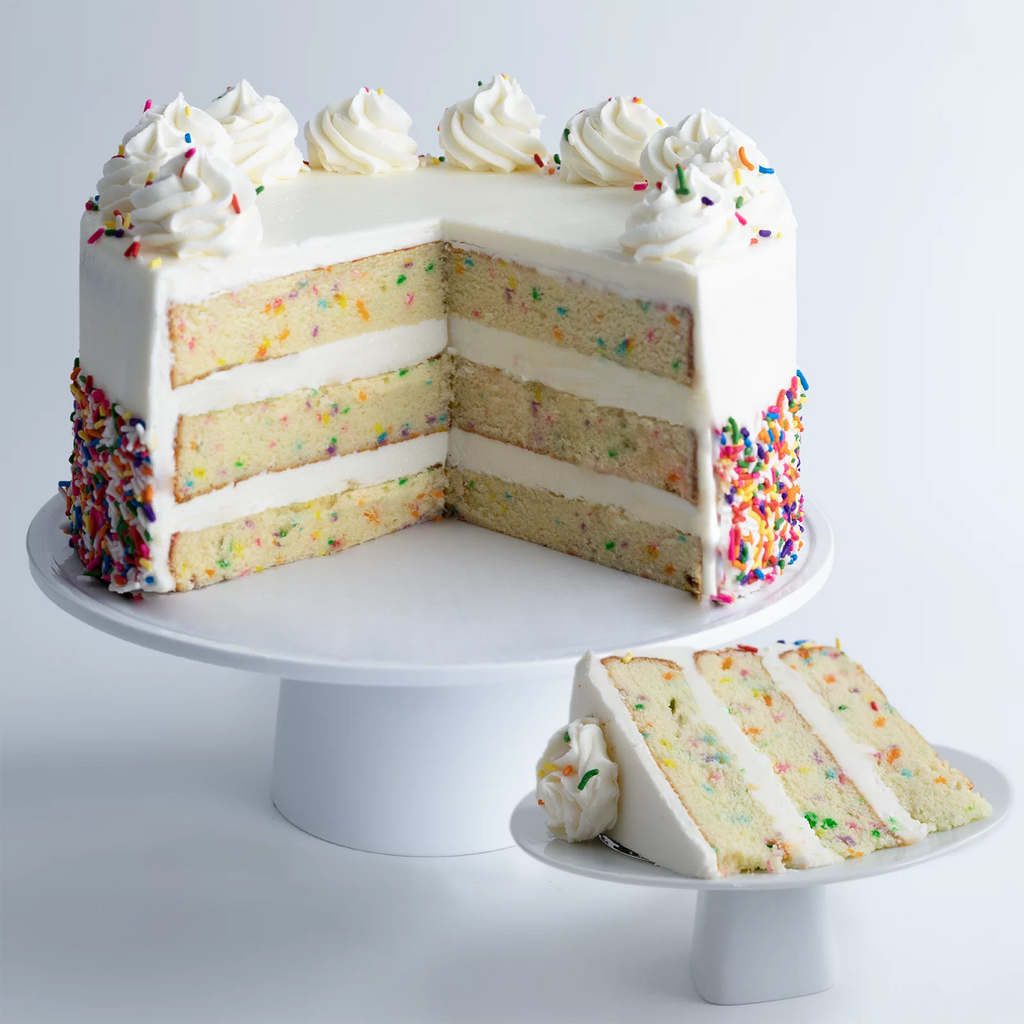 Vanilla Confetti Cake Large 10” Size U81540