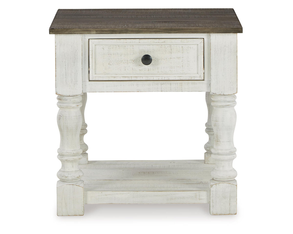 White/Gray End Table H601529