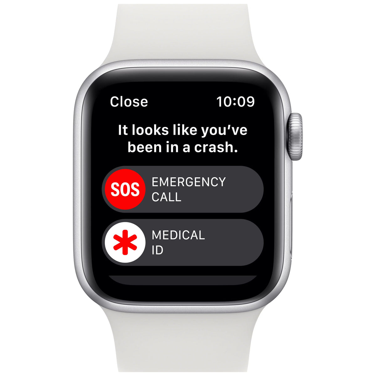 Apple Watch SE GPS 40mm Silver Aluminum Case with White Sport Band Z693172