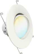 LED Can Lights 5/6 Inch Recessed Dimmable 12W 5000K Daylight 800 LM Directional Angled Trim D3329