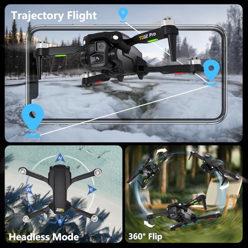 4K HD Camera Foldable Drone with Carrying Case K358988