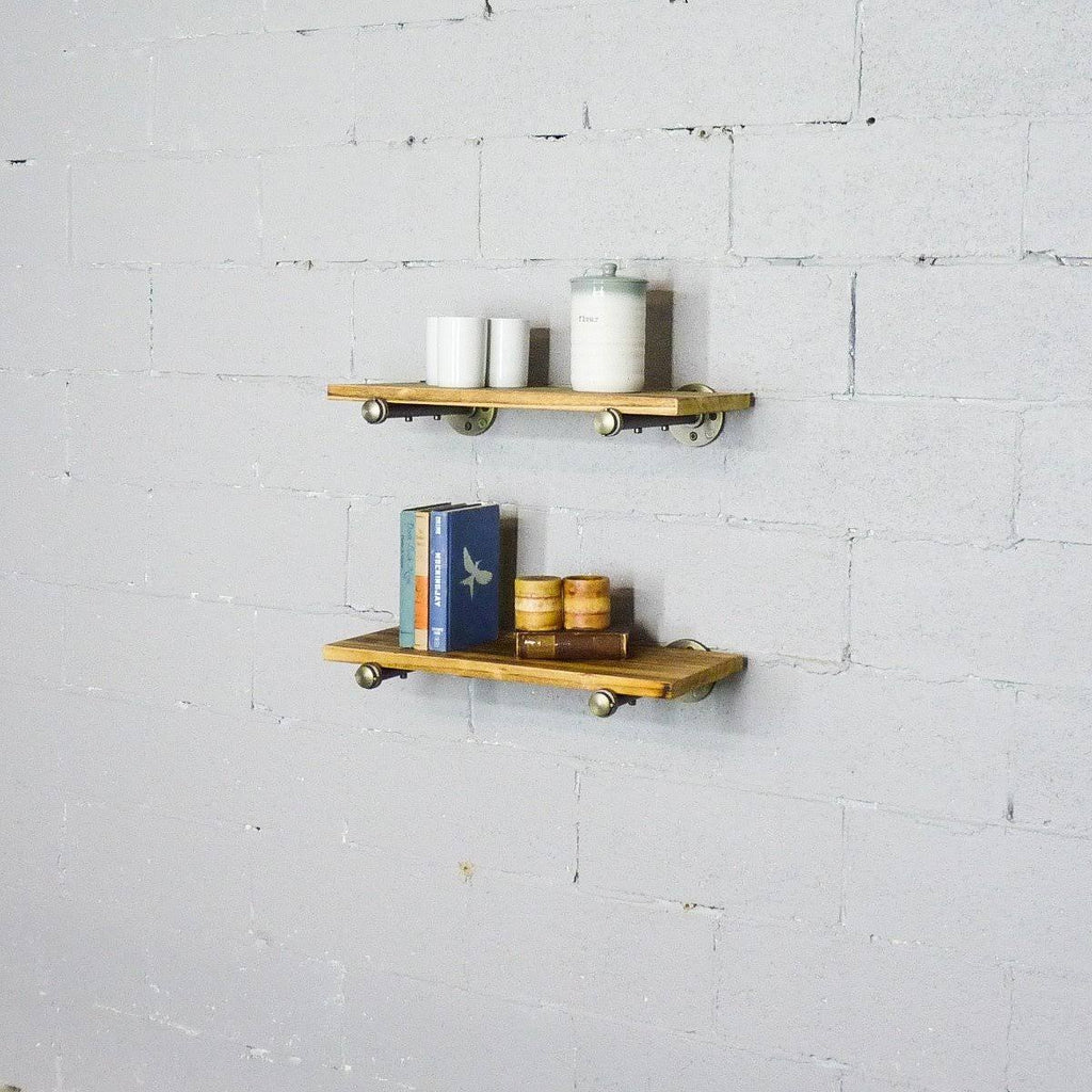 2-Piece Industrial Farmhouse Wall Shelf Set N802