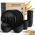 Wheat Straw Dinnerware Set for 4 with Cutlery A528231