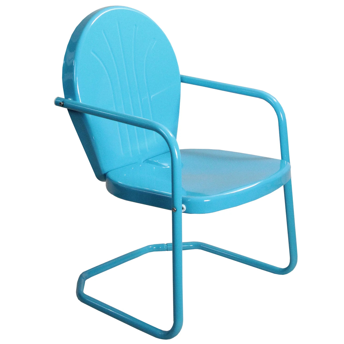 Sky Blue Outdoor Retro Metal Tulip Armchair B698710