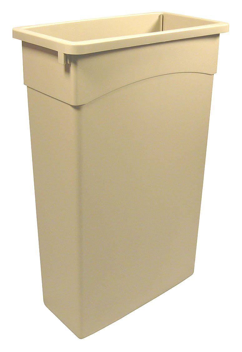 Beige Rectangular Trash Can T52938