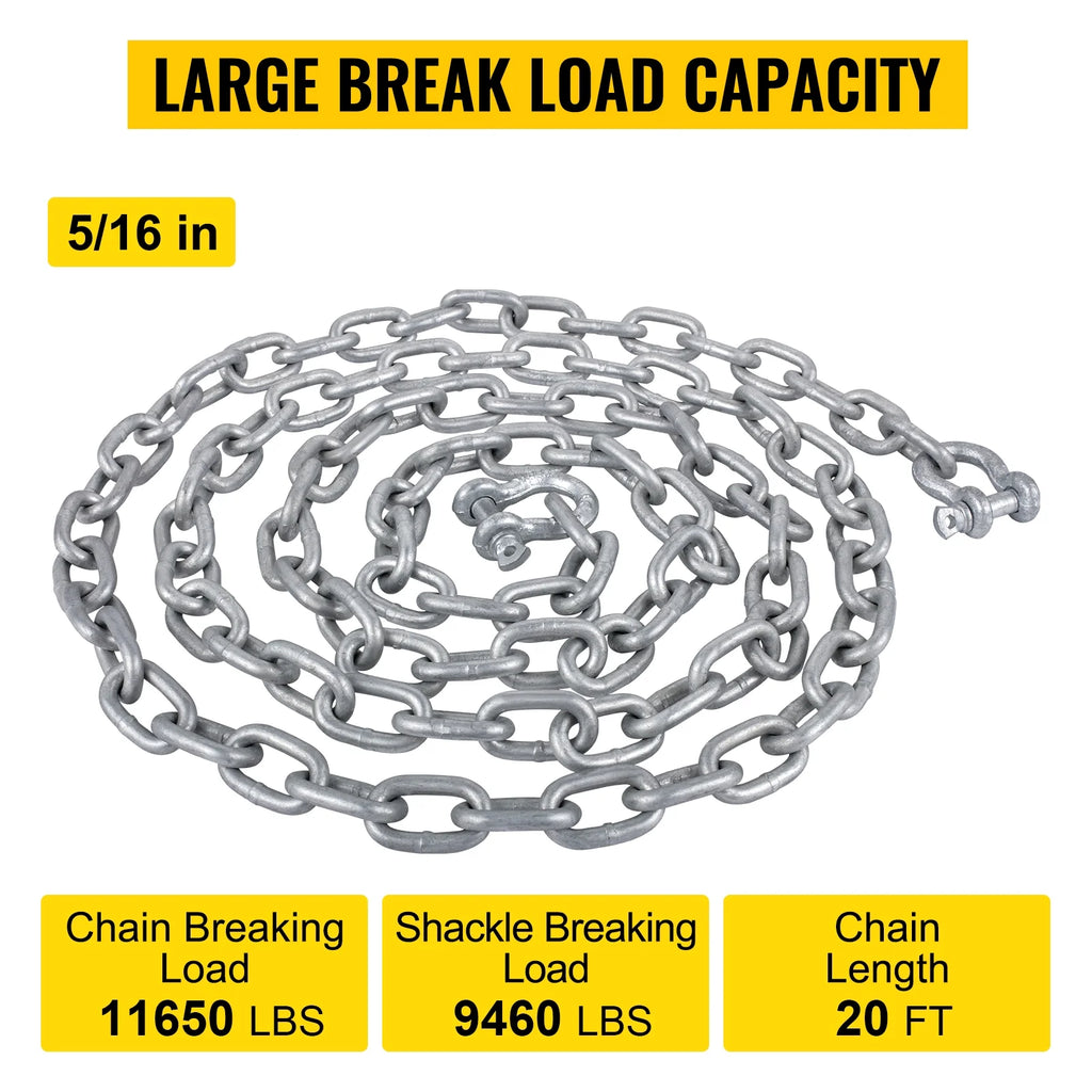 Galvanized Anchor Chain with Shackles W5083