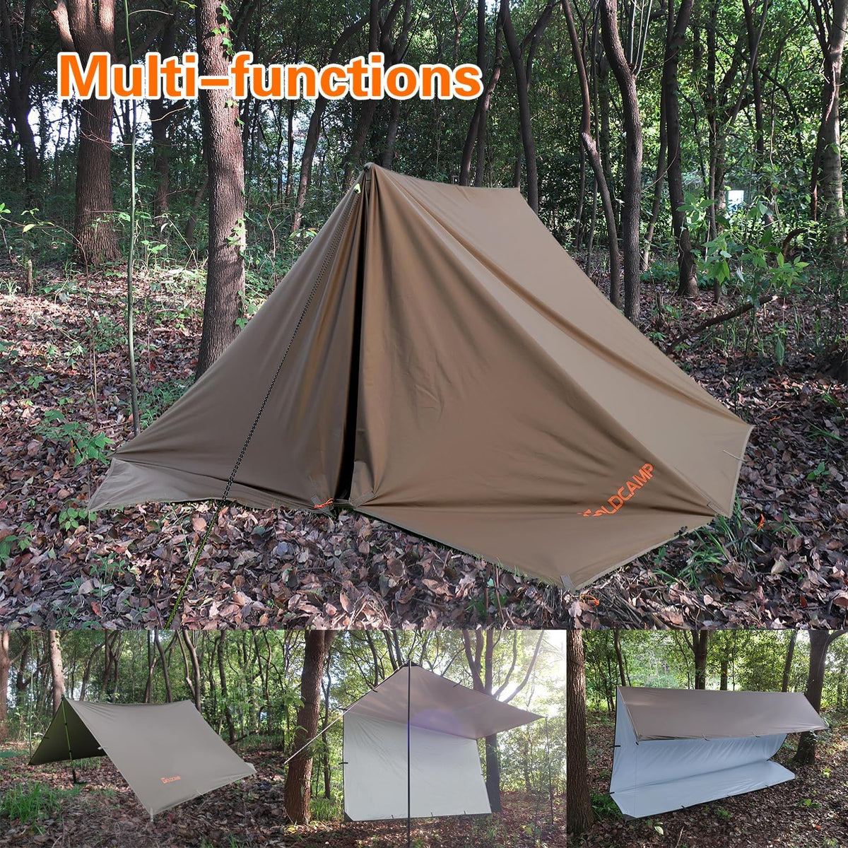 70D Nylon 10''X10'' Waterproof Camping Tarp A6964