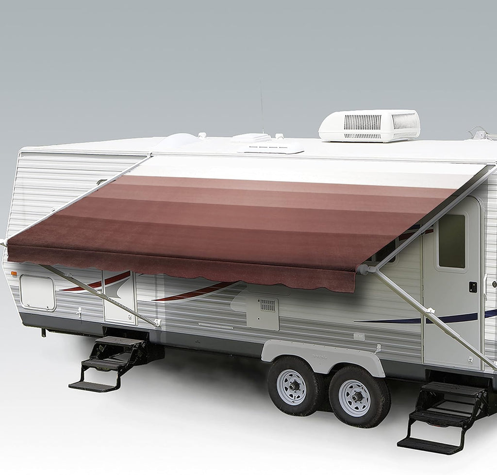 Heavy Duty Weatherproof Vinyl RV Awning Fabric Replacement L244717