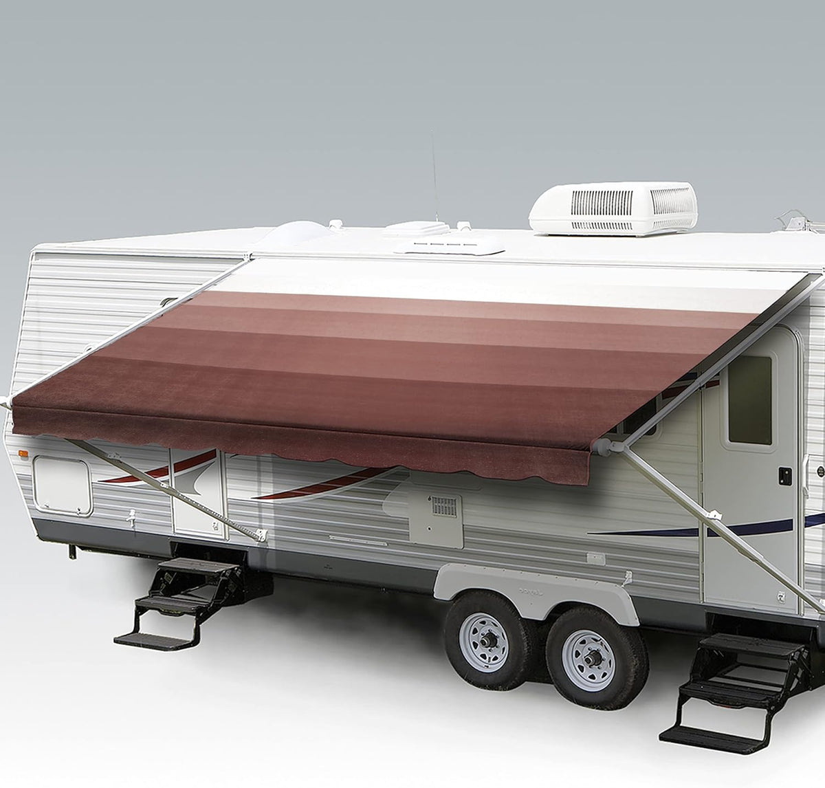 Heavy Duty Weatherproof Vinyl RV Awning Fabric Replacement L244717