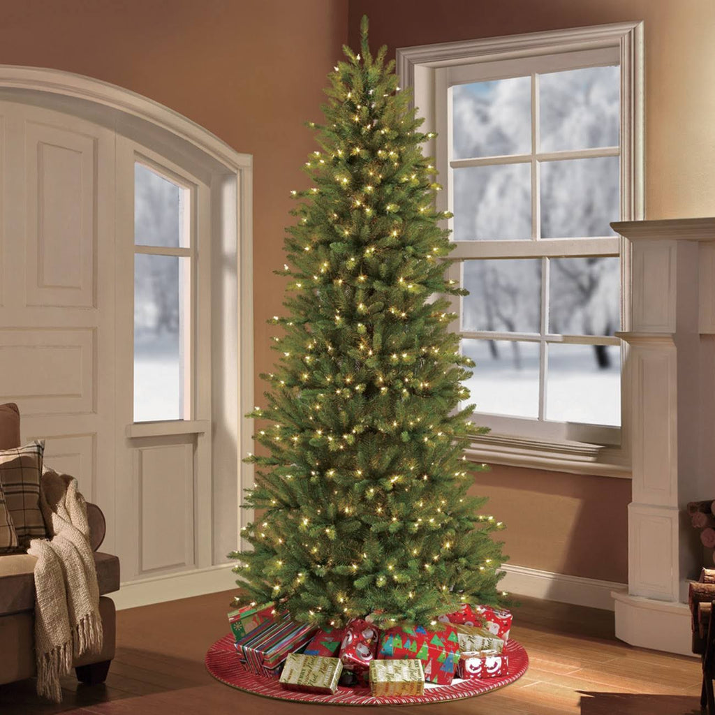 6.5ft Pre-Lit Artificial Christmas Tree Forest Fir J372768