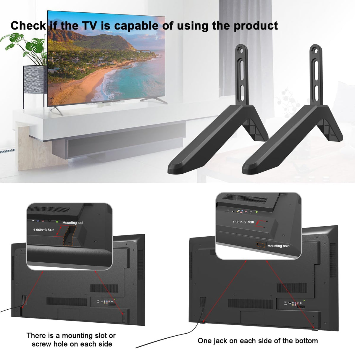TV Stand with Mounting Legs M7775