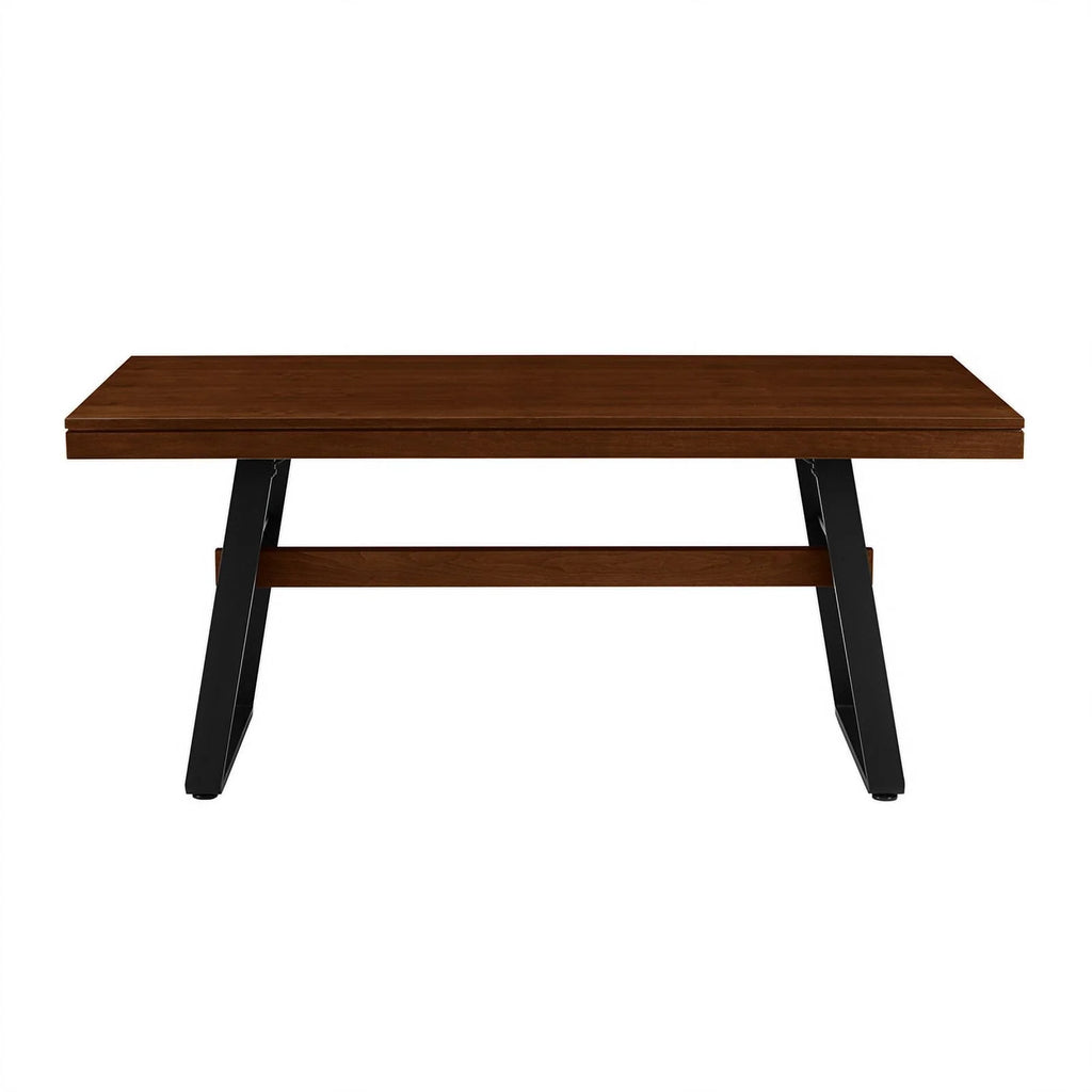 72" Dark Walnut Wood Dining Table E51354