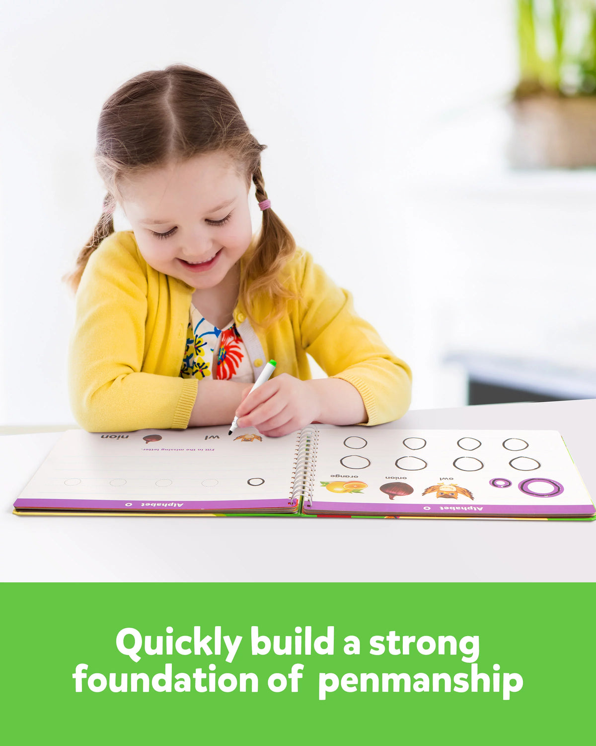 Learn to Write Workbook Numbers Letters Practicing Book ABC Alphabet Sight Words Handwriting Educational Toy U514