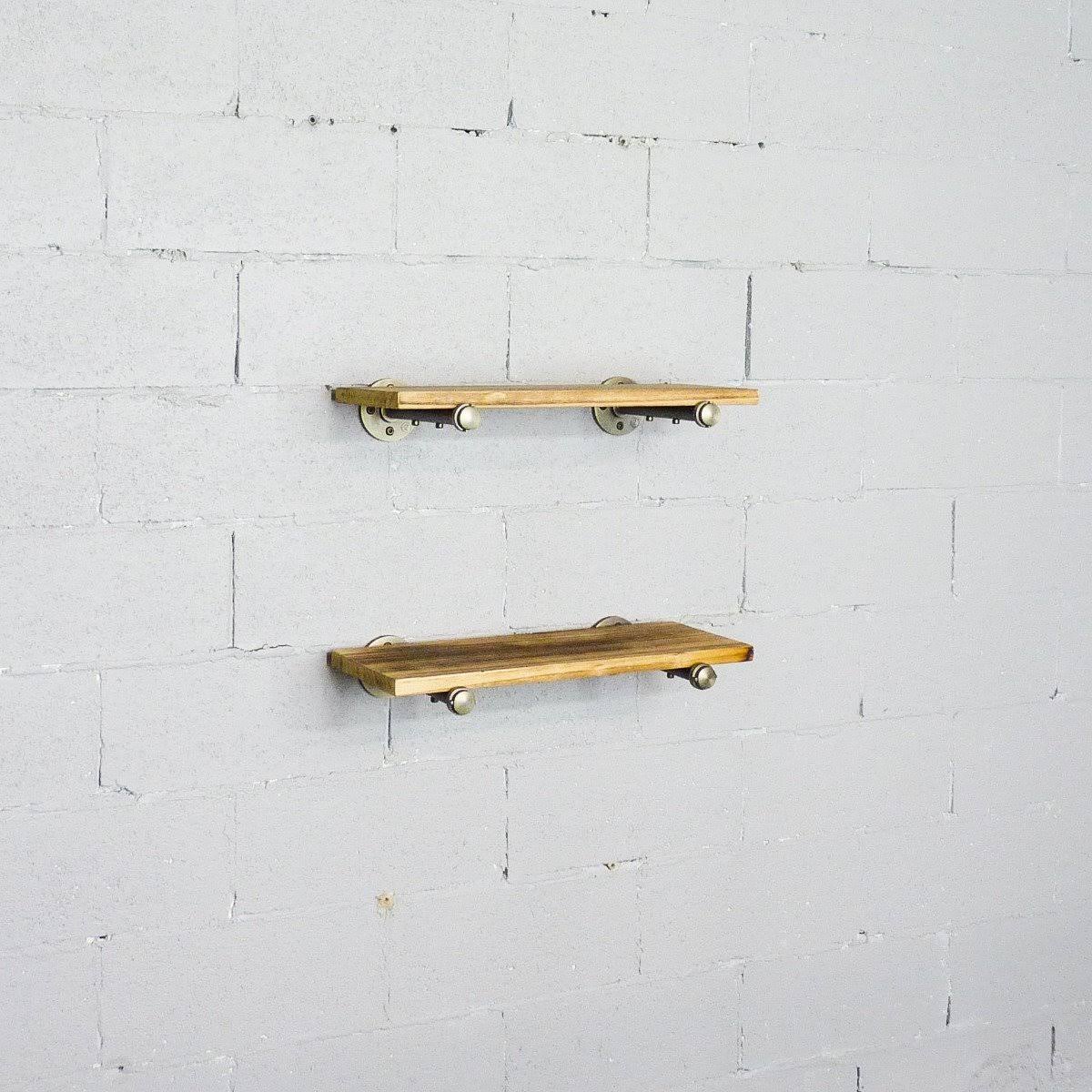 2-Piece Industrial Farmhouse Wall Shelf Set N802