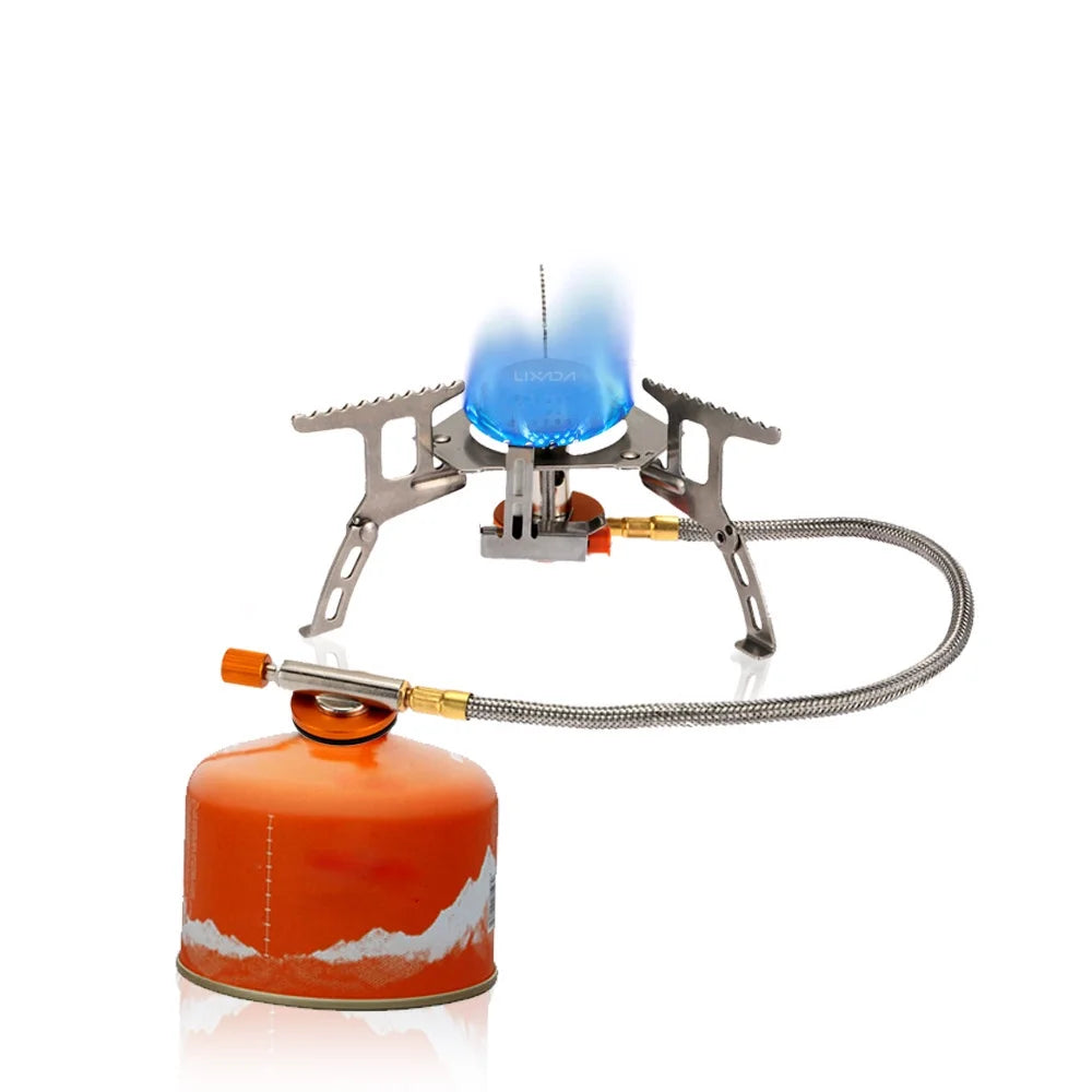 Camping Foldable Gas Set with Gas Conversion Head Adapter A2521