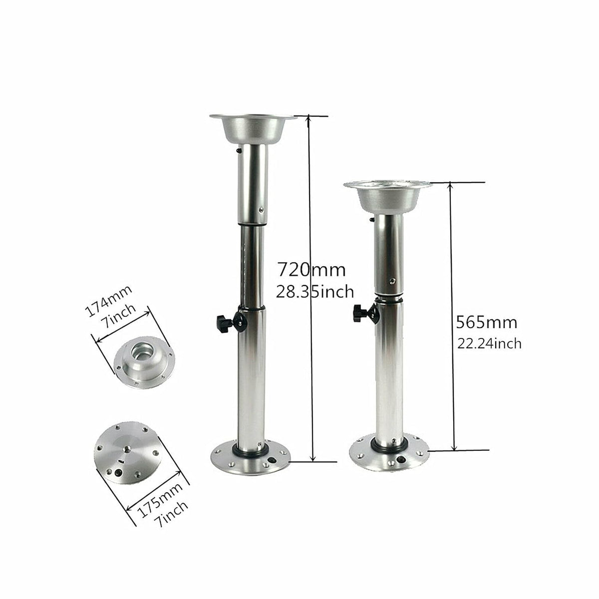Adjustable Pedestal Table Stand Base 22-28 Inch R44615