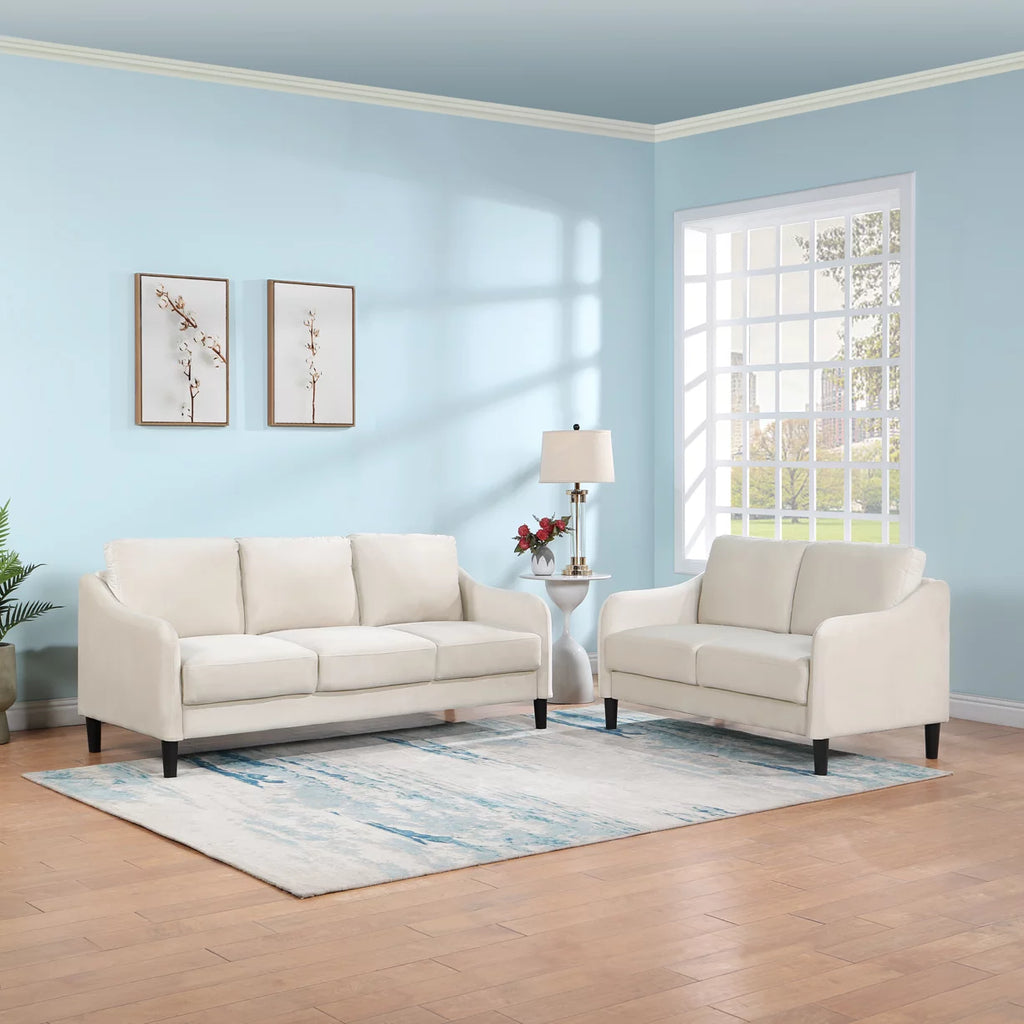 Beige Loveseat Sofa S445